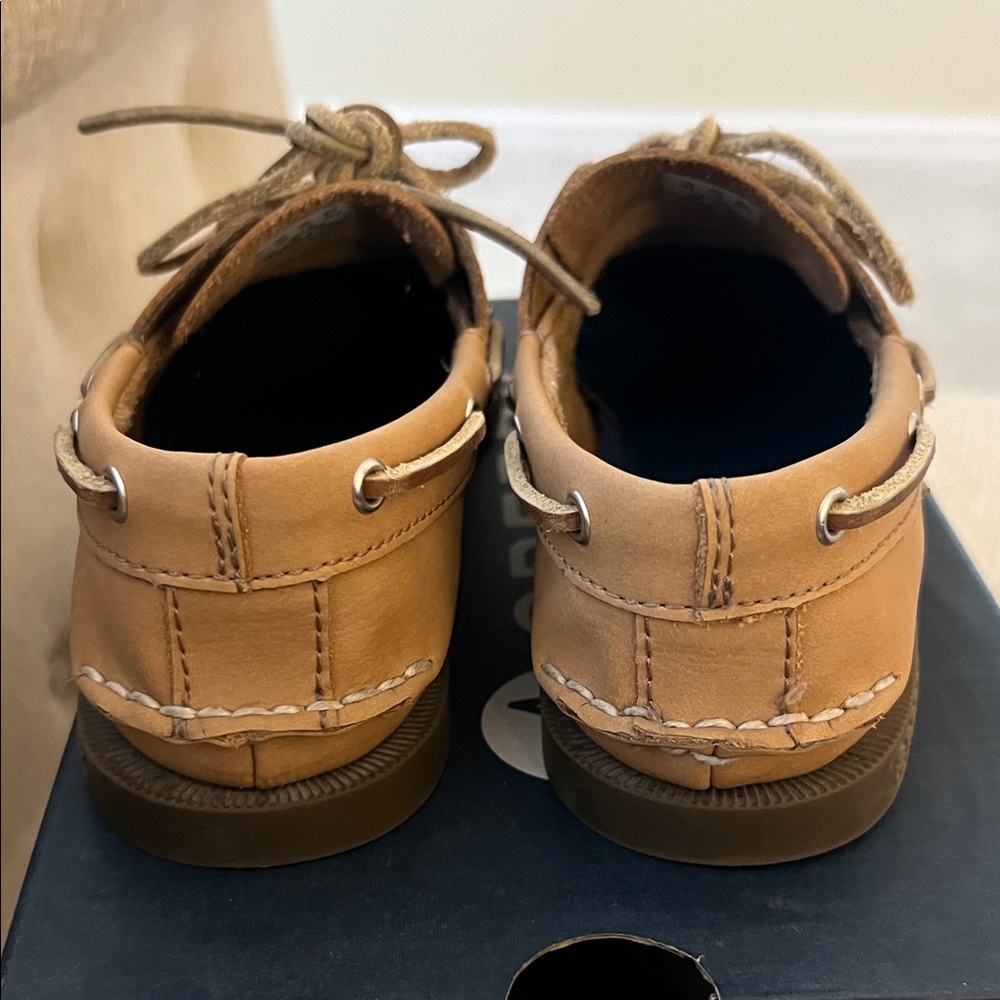 Sperry Kids Tan Boat Shoes - Picture 6 of 9